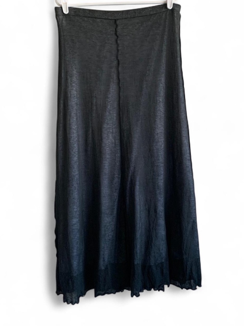 Gothic Knit Black Maxi Skirt size Large